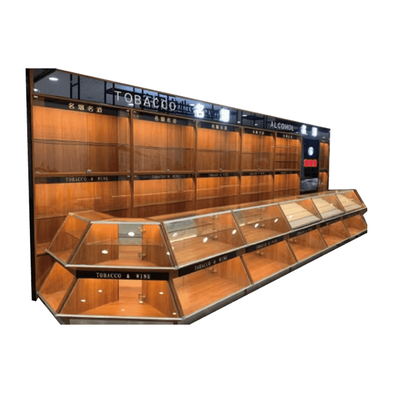 Elegantná panoramatická skrinka na tabak a víno